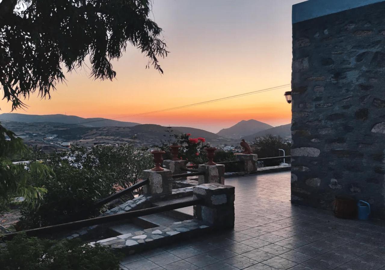Πέτρινο Εξοχικό Σπίτι Στη Σύρο Agros  Esterno foto